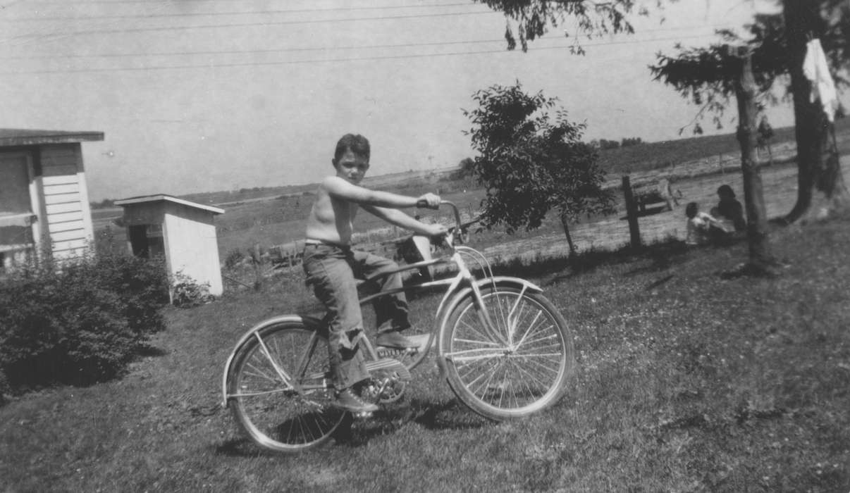 Epworth, IA, bicycle, Children, bike, Portraits - Individual, history of Iowa, Wessels, Doris, Iowa, Iowa History, Outdoor Recreation