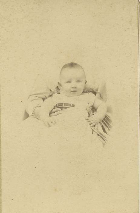 Children, baby, Olsson, Ann and Jons, Portraits - Individual, Cedar Falls, IA, carte de visite, Iowa, Iowa History, history of Iowa