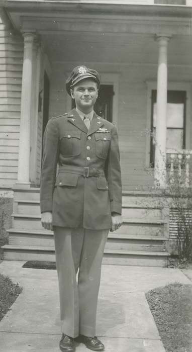 Military and Veterans, uniform, world war ii, history of Iowa, Portraits - Individual, Iowa, Iowa History, McMurray, Doug, Webster City, IA