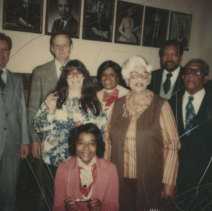 Henderson, Jesse, Portraits - Group, african american, Iowa History, Iowa, People of Color, suit, woman, Civic Engagement, glasses, Waterloo, IA, history of Iowa, man