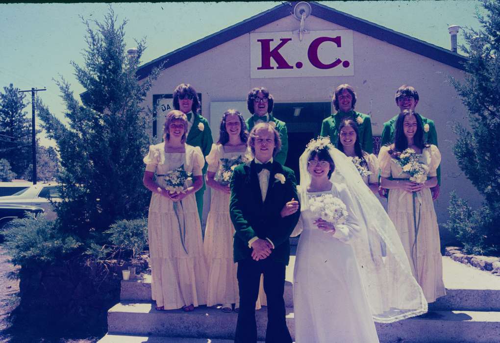 Flagstaff, AZ, history of Iowa, knights of columbus, wedding dress, wedding, Weddings, tuxedo, Iowa, Iowa History, Harken, Nichole, Portraits - Group