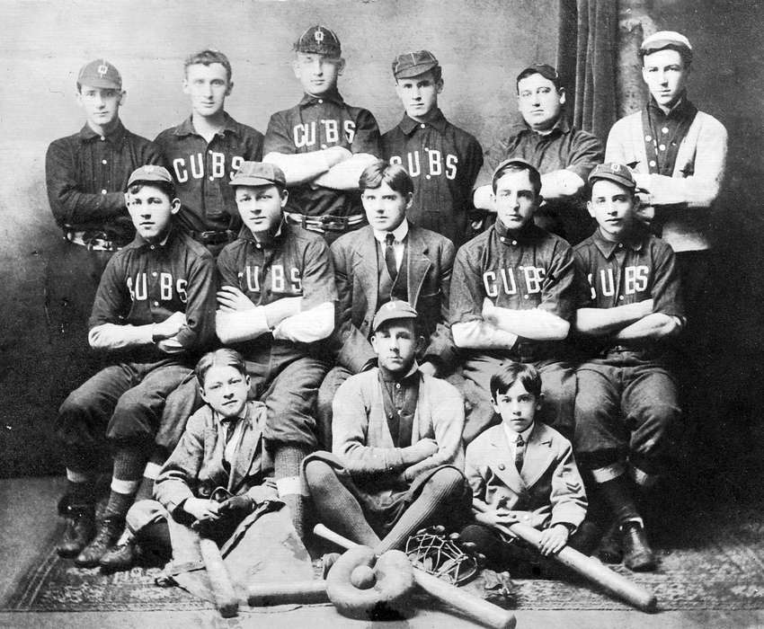 Sports, history of Iowa, Iowa, Dubuque, IA, Iowa History, baseball, team, Scherrman, Pearl, Portraits - Group