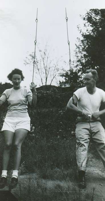 history of Iowa, Portraits - Group, Leisure, Iowa History, Iowa, swingset, IA, swing, Palczewski, Catherine