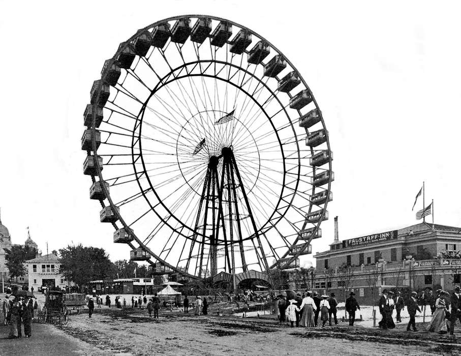Iowa History, history of Iowa, Iowa, Travel, Lemberger, LeAnn, world's fair, Fairs and Festivals, Chicago, IL, ferris wheel