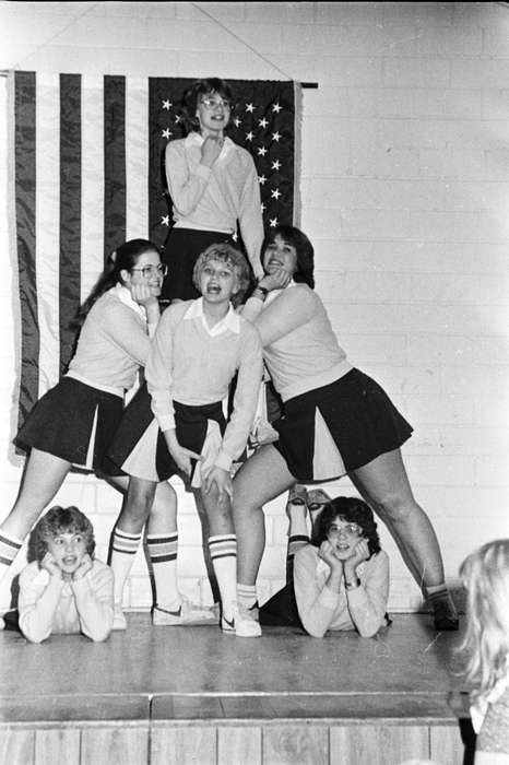 Iowa, Children, Coon Rapids, United States, historic, history, Coon Rapids Enterprise, Photos, silly, cheerleader, IA, stage, ia, Entertainment