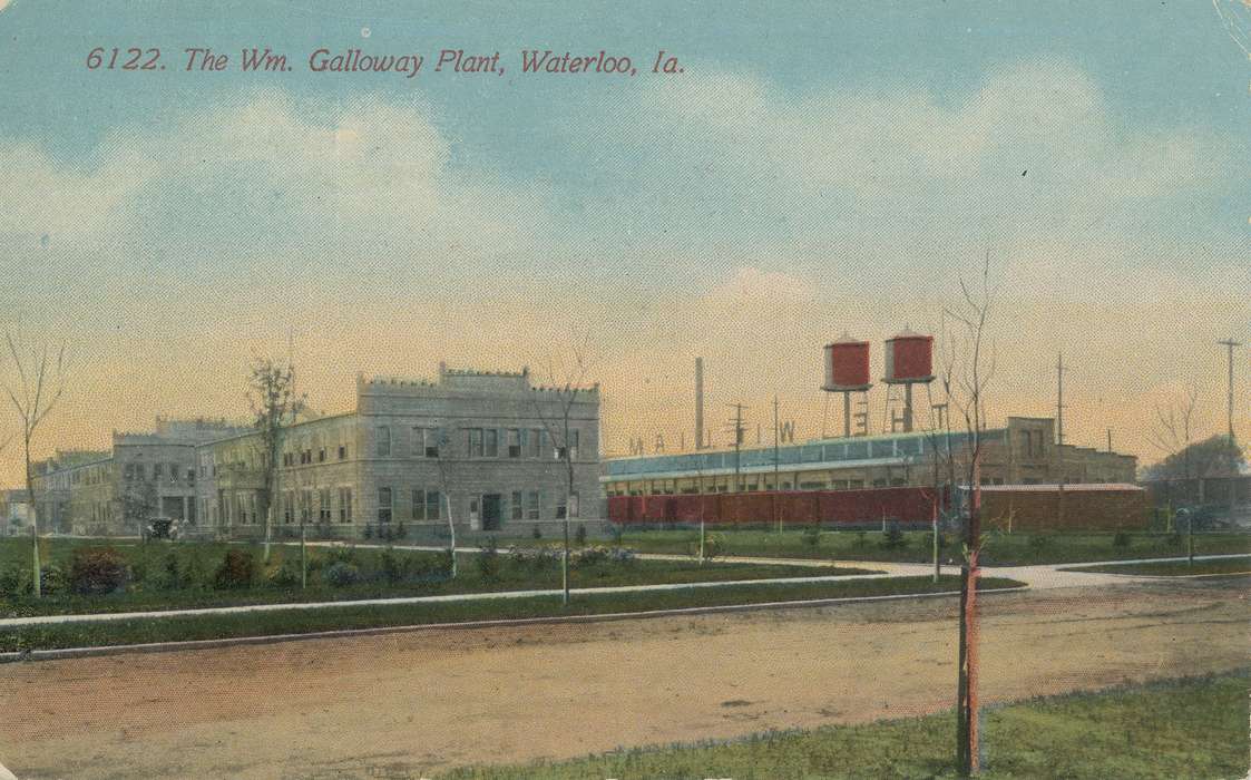 ia, IA, history, postcard, historic, Waterloo, Olsson, Ann and Jons, Iowa, Black Hawk, United States, Businesses and Factories, Photos