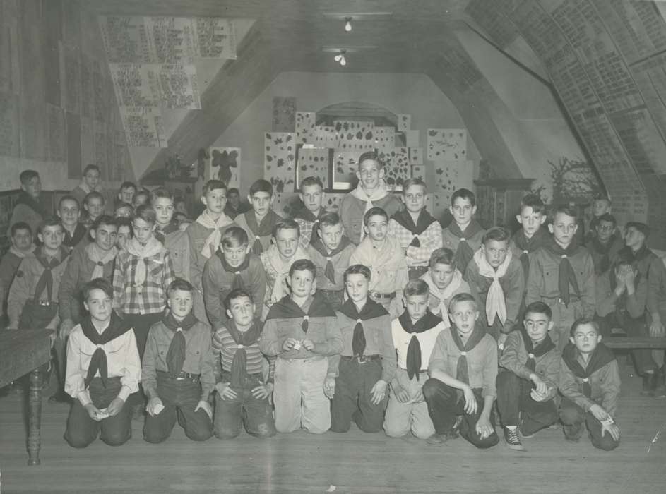 McMurray, Doug, insect collections, Iowa History, boy scouts, Portraits - Group, Iowa, Leisure, history of Iowa, Webster City, IA, Children