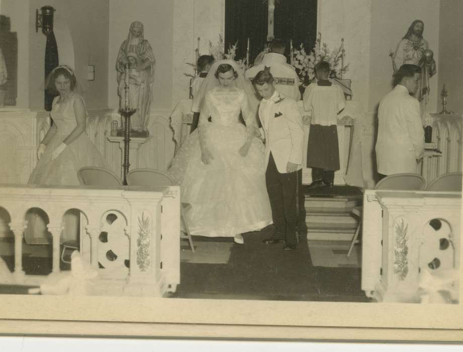 groom, Wilkes-Barre, PA, Iowa History, bride, Randall, Judy, history of Iowa, Weddings, Iowa, Religious Structures