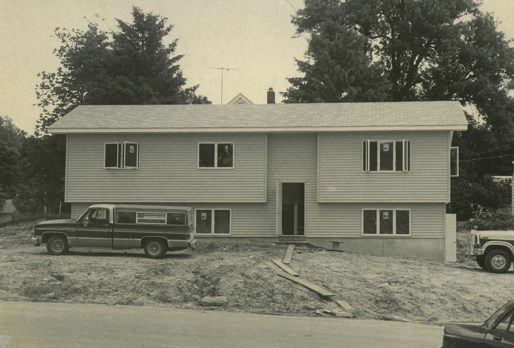 Homes, Iowa History, Iowa, care facility, truck, history of Iowa, Motorized Vehicles, construction, Waverly Public Library, Waverly, IA