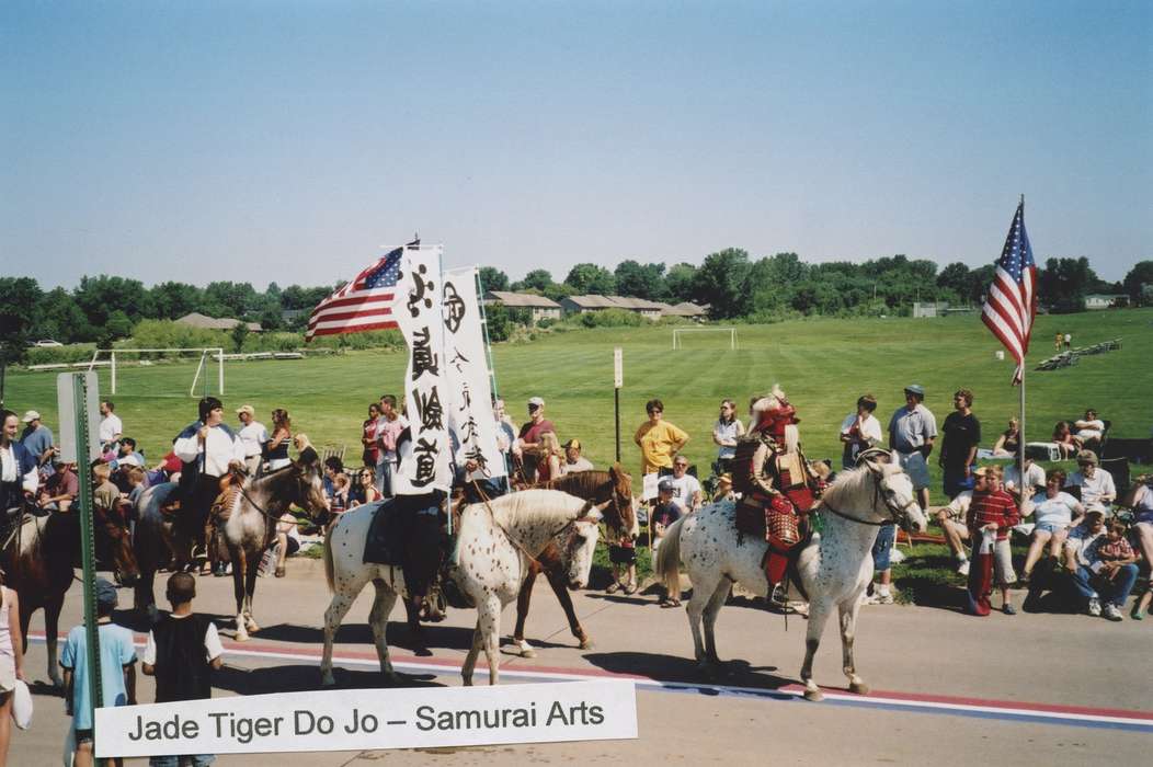 Johnson County Historical Society, Sports, Fairs and Festivals, martial arts, Holidays, samurai, fourth of july, Children, horses, parade, Animals