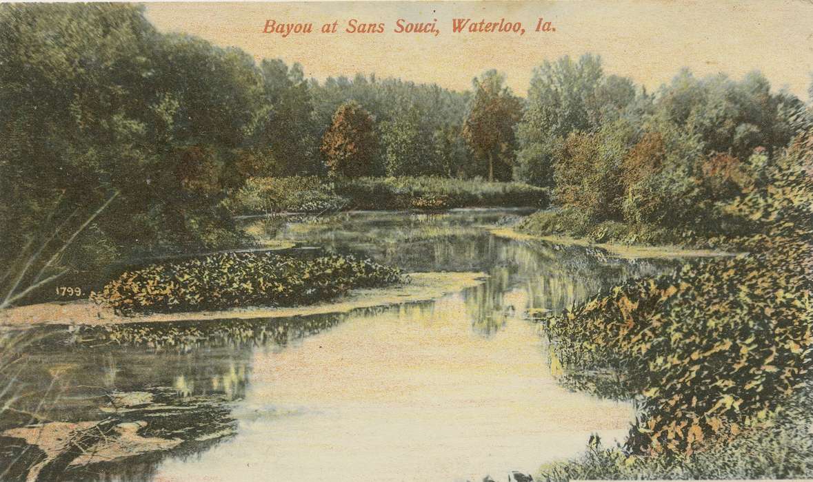 ia, IA, river, history, postcard, historic, Waterloo, Lakes, Rivers, and Streams, Olsson, Ann and Jons, Iowa, Black Hawk, United States, Photos