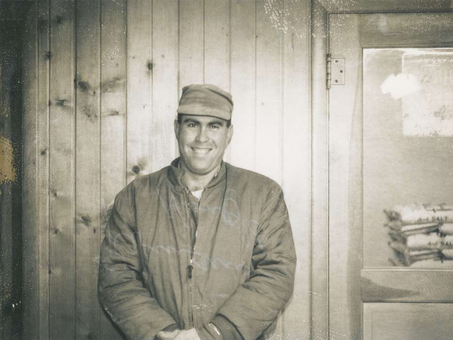 cap, history, jacket, historic, Portraits - Individual, Iowa, smile, salt, Coon Rapids Enterprise, ia, Photos