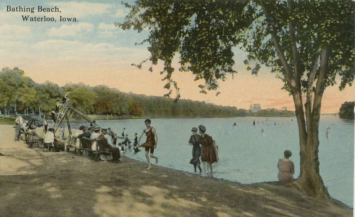 ia, river, IA, history, postcard, historic, Waterloo, Lakes, Rivers, and Streams, Olsson, Ann and Jons, Iowa, Black Hawk, United States, Leisure, Photos, Outdoor Recreation
