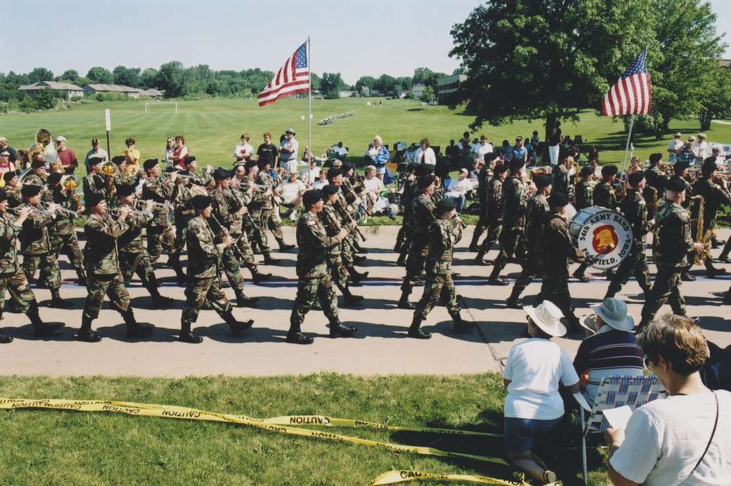 parade, national guard, marching band, Military and Veterans, Fairs and Festivals, Johnson County Historical Society, Holidays, fourth of july