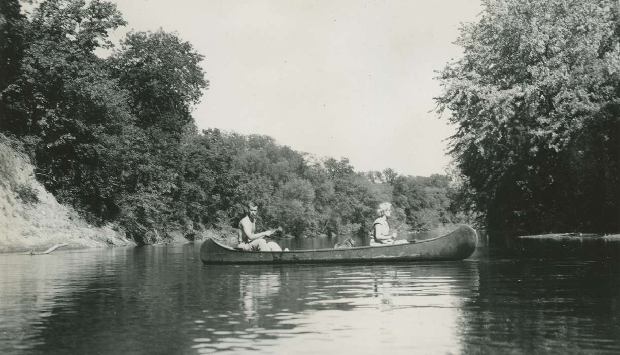 Lakes, Rivers, and Streams, Outdoor Recreation, history of Iowa, McMurray, Doug, USA, Iowa, Iowa History, canoe