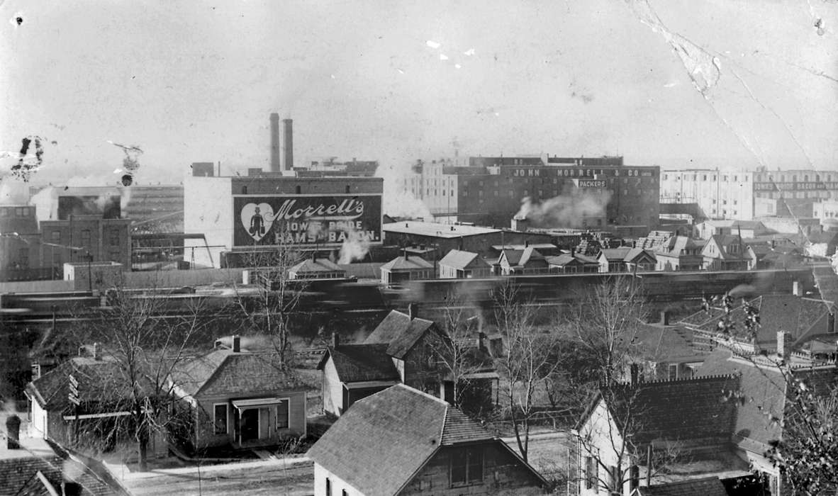 Ottumwa, IA, factory, advertisement, Labor and Occupations, Cities and Towns, Iowa, Lemberger, LeAnn, Businesses and Factories, Iowa History, history of Iowa