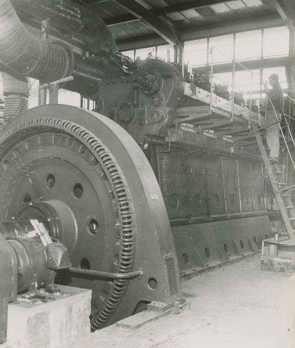 machinery, Iowa History, worker, Iowa, Plainfield, IA, history of Iowa, Waverly Public Library