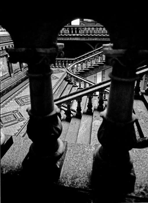 Lemberger, LeAnn, railing, capitol, Cities and Towns, Iowa, staircase, tile, Iowa History, history of Iowa, Des Moines, IA