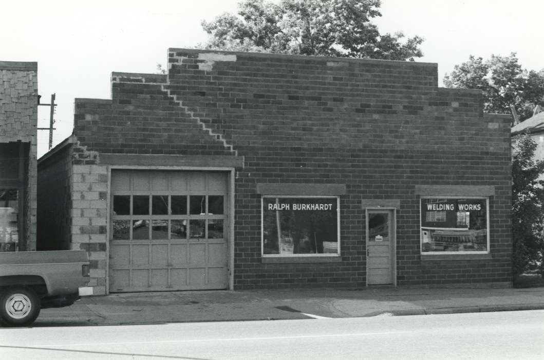 history of Iowa, Businesses and Factories, Iowa History, storefront, Iowa, Waverly Public Library, store, correct date needed