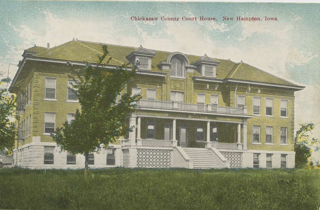 New Hampton, IA, courthouse, history of Iowa, Dean, Shirley, Cities and Towns, Iowa, Iowa History