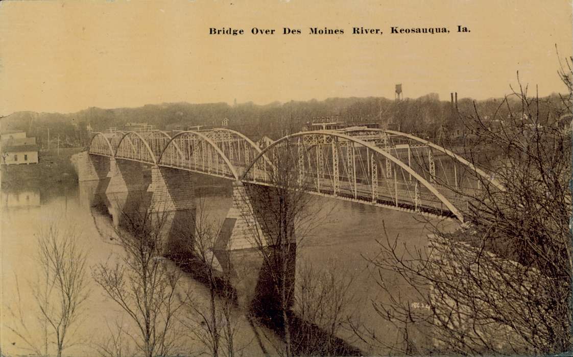 Lakes, Rivers, and Streams, river, Iowa, Iowa History, Lemberger, LeAnn, Cities and Towns, tree, bridge, Keosauqua, IA, history of Iowa