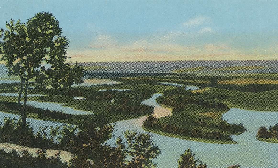 ia, IA, McGregor, river, postcard, history, historic, Lakes, Rivers, and Streams, Olsson, Ann and Jons, Iowa, Clayton, United States, Photos