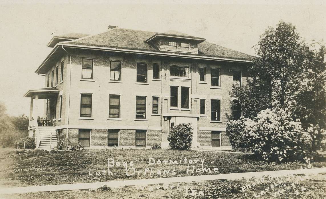 Waverly, Bremer, IA, ia, history, postcard, historic, orphanage, Olsson, Ann and Jons, Iowa, United States, Photos