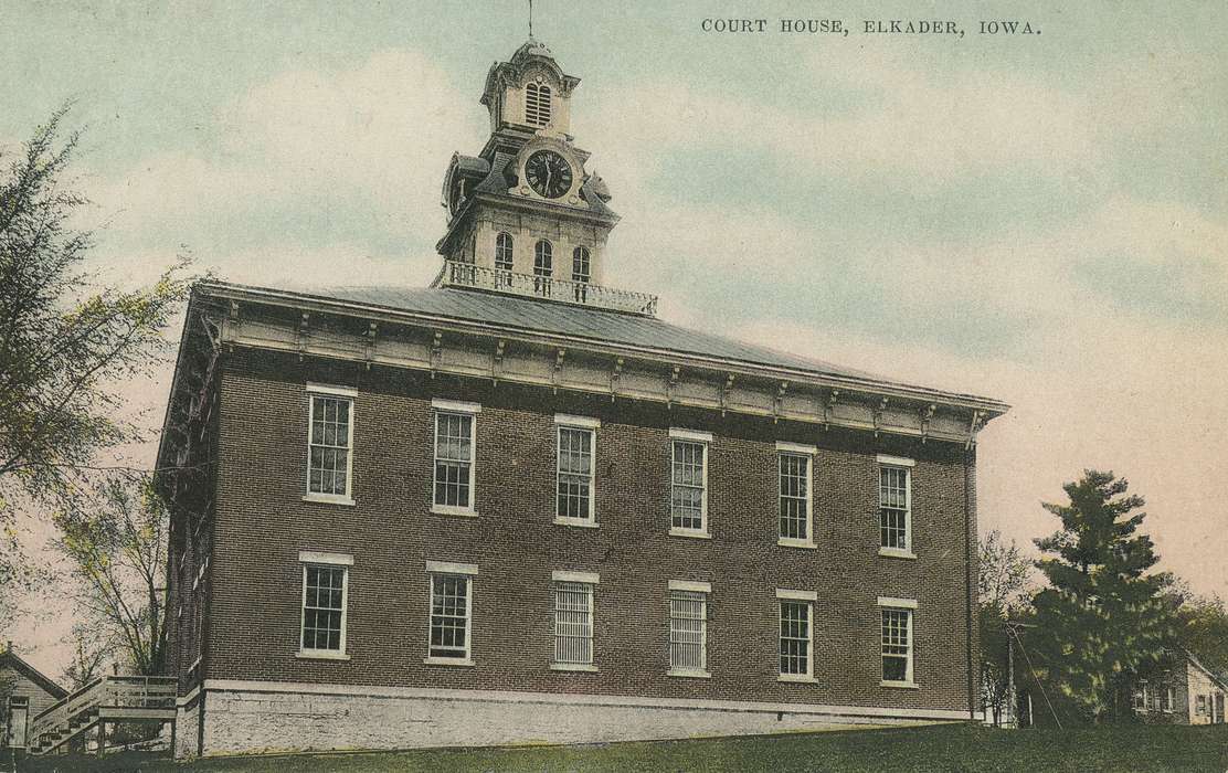 courthouse, Elkader, IA, Cities and Towns, Iowa, Dean, Shirley, Iowa History, history of Iowa