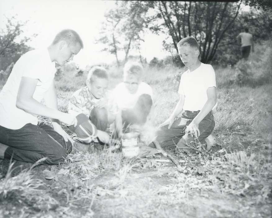Children, boy scouts, Iowa History, Iowa, Waverly Public Library, outdoors, history of Iowa, boys