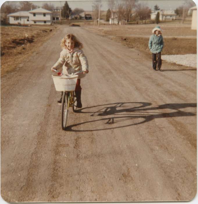 Leisure, Children, Iowa History, bike, Dewar, IA, winter coat, Iowa, bicycle, Waytenick, Dave and Karen, history of Iowa, Cities and Towns