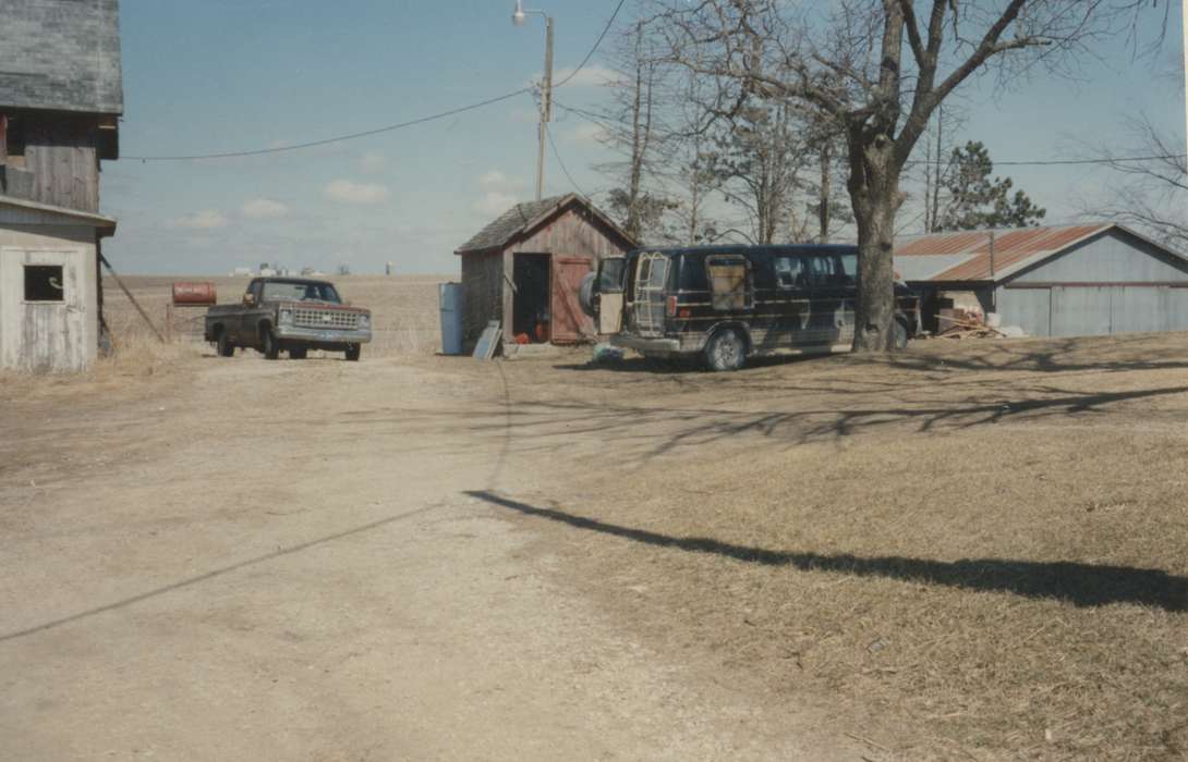 Farms, Central City, IA, Iowa History, van, chevrolet, truck, chevy, shed, Iowa, history of Iowa, Powers, Janice, Motorized Vehicles