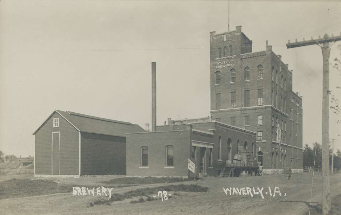 Businesses and Factories, Waverly, IA, Iowa, Waverly Public Library, Iowa History, history of Iowa, brewery, Labor and Occupations