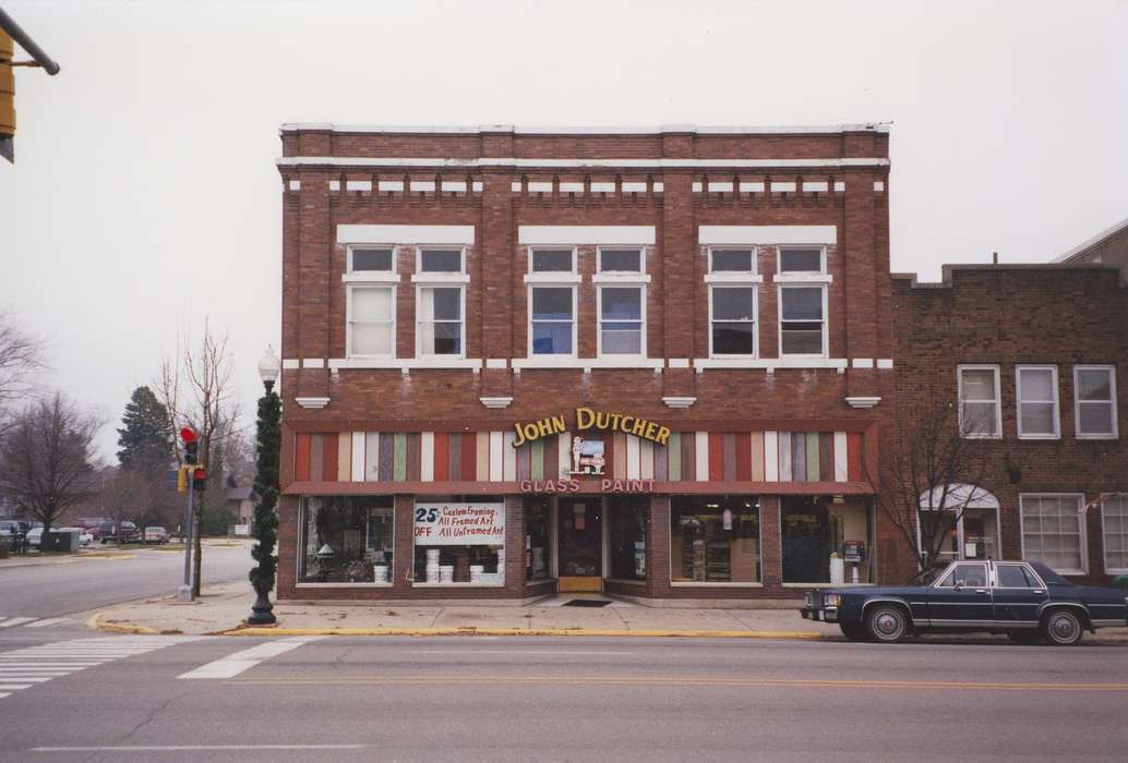 storefront, Cities and Towns, Iowa History, Main Streets & Town Squares, history of Iowa, Waverly Public Library, Iowa, store, Businesses and Factories, paint store