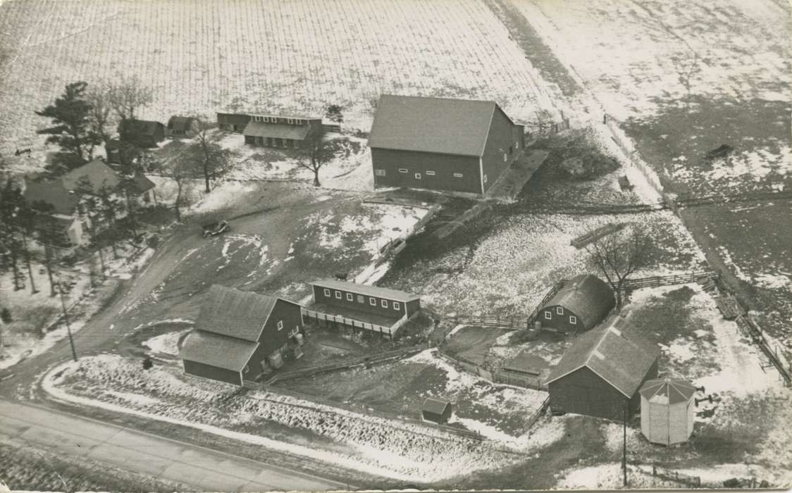 Colesburg, IA, Iowa, Iowa History, Farms, Aerial Shots, history of Iowa, farm, Forkenbrock, Lois, winter, Winter