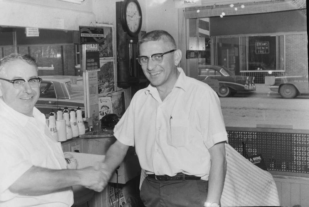 Businesses and Factories, Iowa, glasses, handshake, IA, United States, Photos, historic, Coon Rapids, Civic Engagement, history, business, ia, Coon Rapids Enterprise, cars