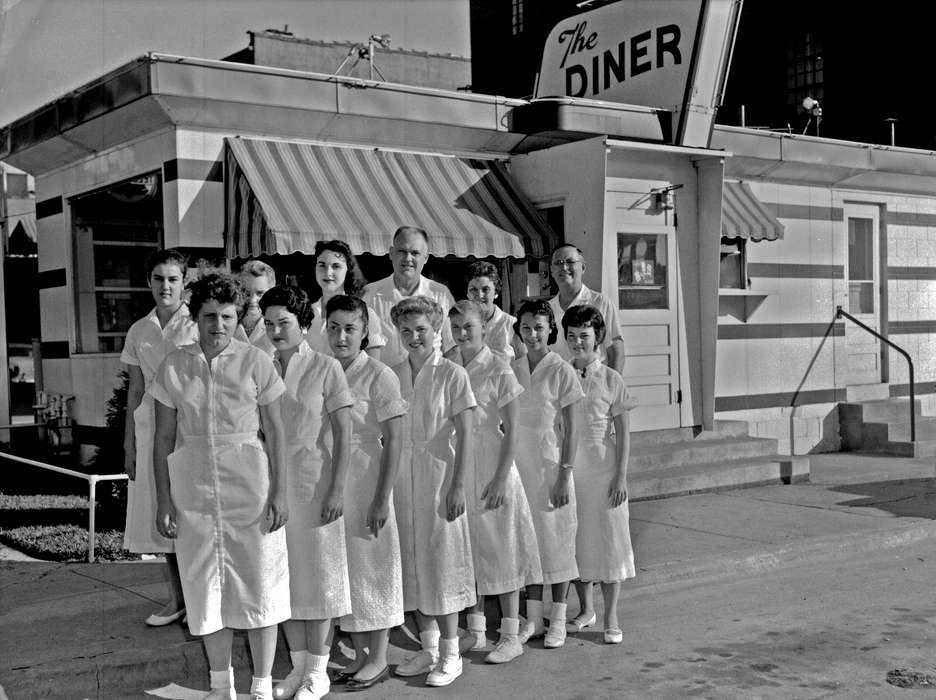 diner, Labor and Occupations, Lemberger, LeAnn, history of Iowa, Iowa History, worker, sign, restaurant, Cities and Towns, veranda, Ottumwa, IA, Iowa, Businesses and Factories