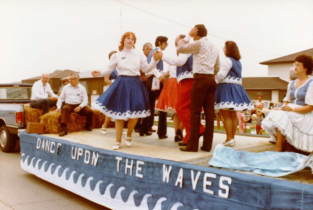 Holidays, Entertainment, fourth of july, parade float, square dancing, Johnson County Historical Society, Fairs and Festivals