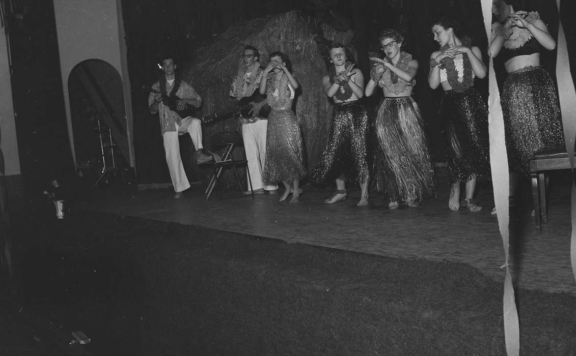 Schools and Education, ukulele, history, Photos, Children, Iowa, hawaiian shirt, IA, grass skirt, lei, United States, ia, Entertainment, Coon Rapids Enterprise, historic, performance, guitar, Coon Rapids