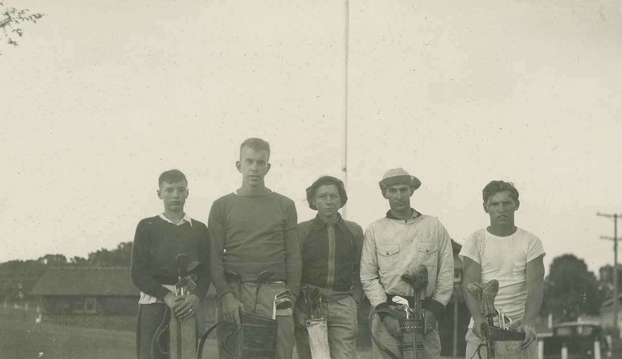 McMurray, Doug, golf clubs, boy scout, history of Iowa, Iowa History, Portraits - Group, Iowa, golf, Clear Lake, IA, Sports