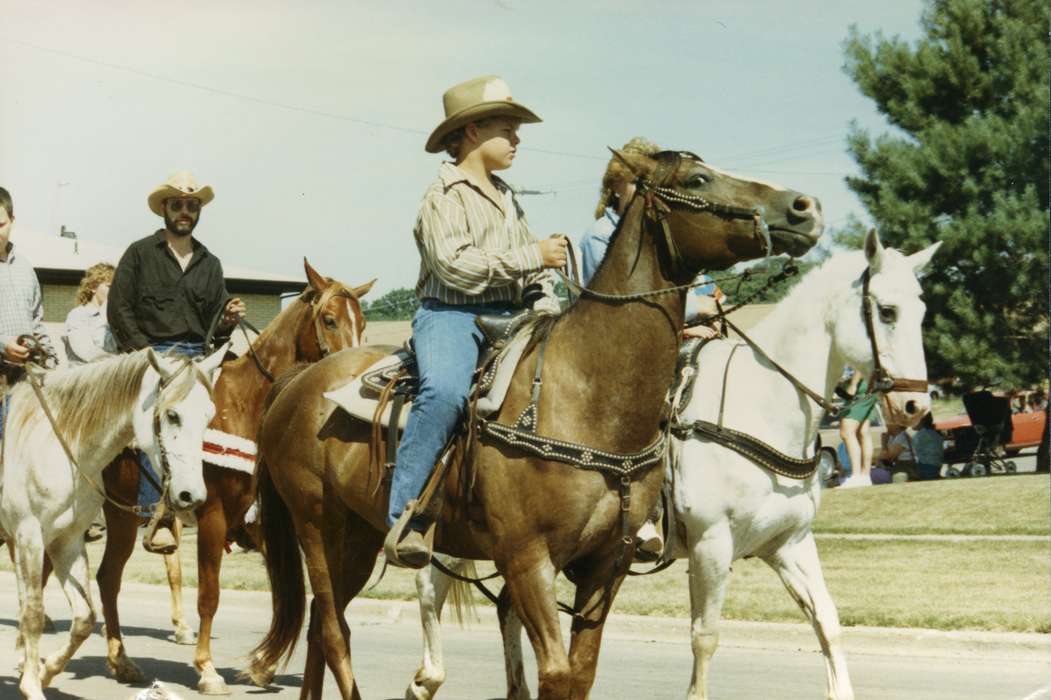 parade, Johnson County Historical Society, Animals, Fairs and Festivals, horses, fourth of july, cowboy hat, Children, Holidays