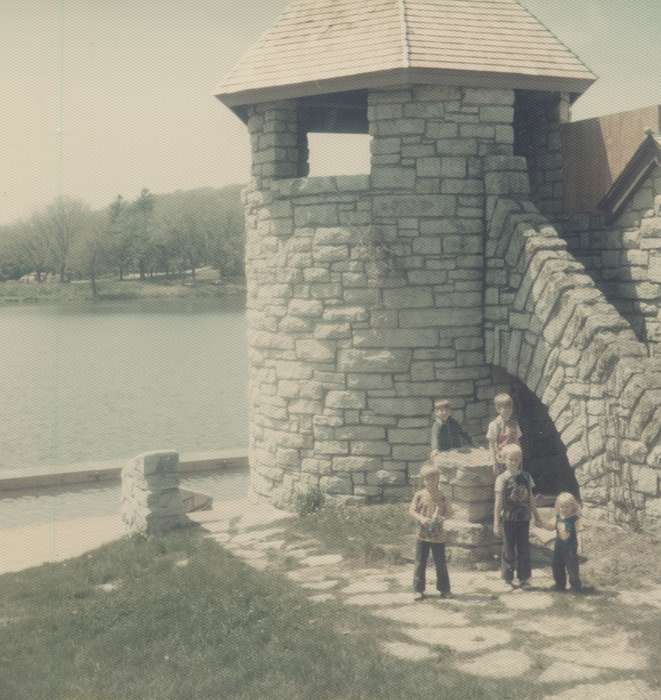 Children, point of interest, attraction, Liekweg, Amy, Portraits - Group, Outdoor Recreation, history of Iowa, Iowa, Strawberry Point, IA, Iowa History, park, Lakes, Rivers, and Streams, state park