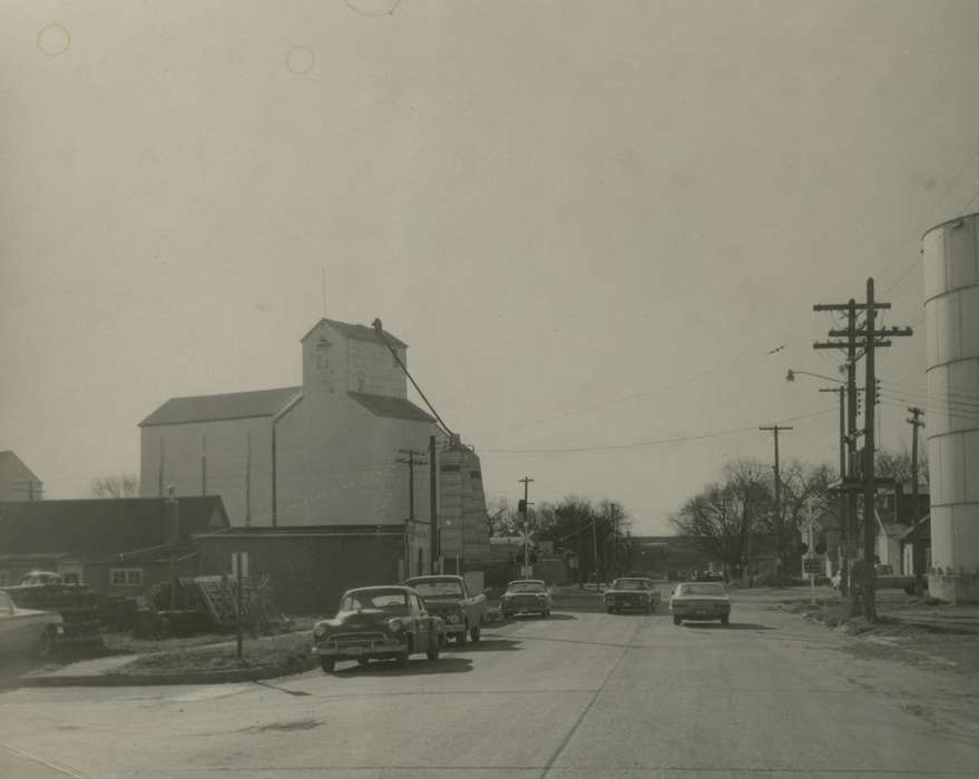Nixon, Charles, grain elevator, history of Iowa, Cities and Towns, car, Iowa, Coon Rapids, IA, Iowa History, Motorized Vehicles, Businesses and Factories