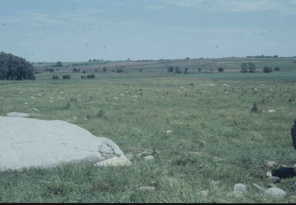 field, Iowa History, Iowa, history of Iowa, Landscapes, rock, Zischke, Ward, IA