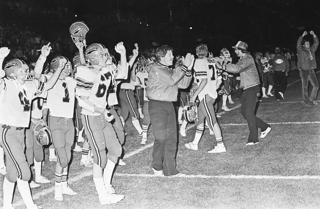 football game, football, Coon Rapids Enterprise, Iowa, helmet, football player, uniform, Sports, historic, ia, history, Photos, football team