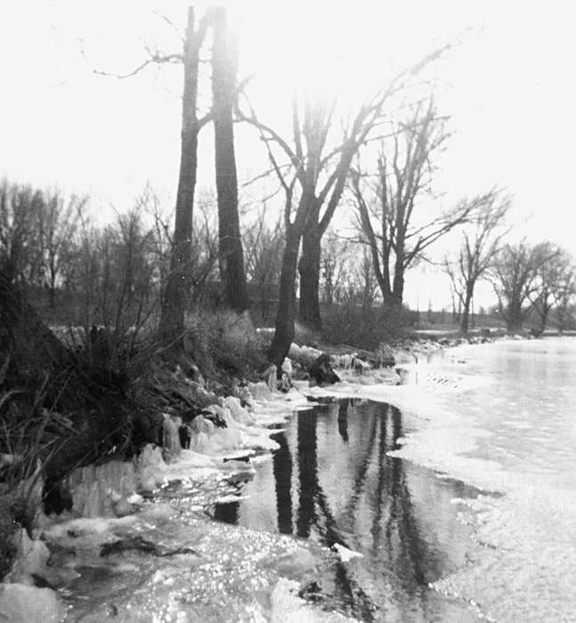 Centerville, IA, Durr, Elizabeth, Iowa History, history of Iowa, Lakes, Rivers, and Streams, ice, river, Iowa