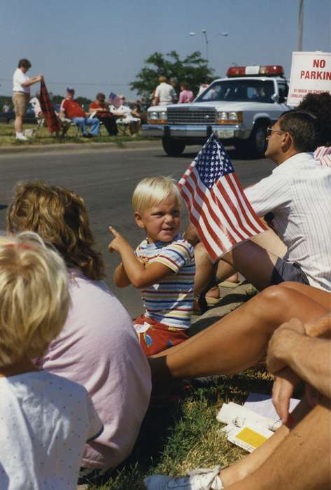 parade, Johnson County Historical Society, american flag, Fairs and Festivals, Motorized Vehicles, police car, fourth of july, Children, Holidays