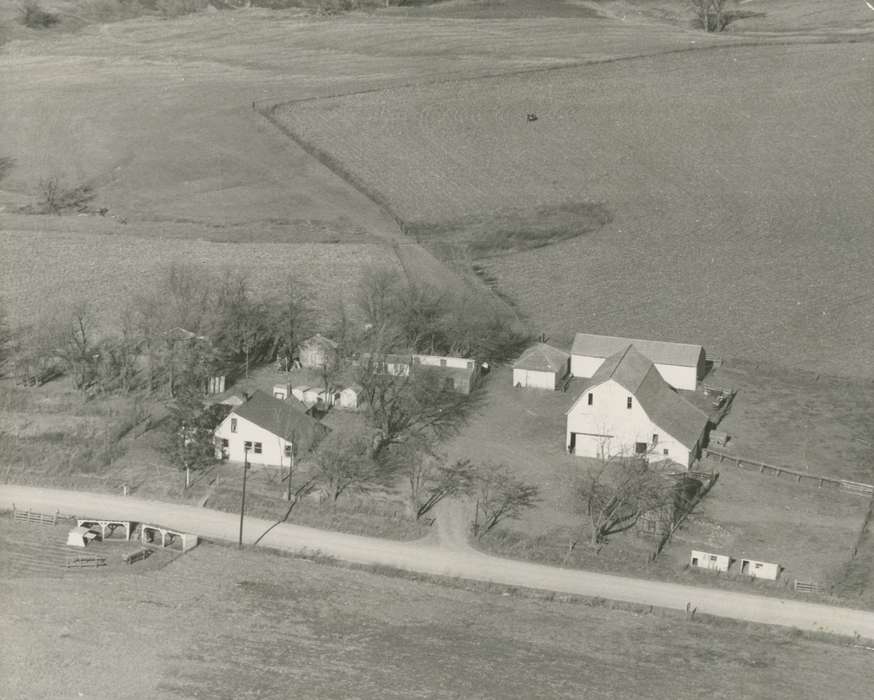 Barns, Shelby County, IA, farm, Holland, John, Farms, farmhouse, chicken coop, farmland, Iowa History, Iowa, Aerial Shots, history of Iowa