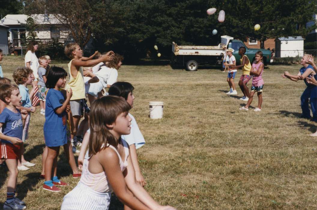 Outdoor Recreation, Johnson County Historical Society, tank tops, Fairs and Festivals, fourth of july, water balloons, shorts, Children, Holidays