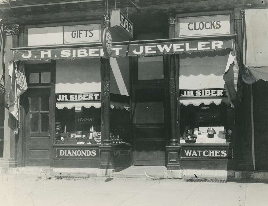jewelry store, Cities and Towns, storefront, small business, Businesses and Factories, Waverly Public Library, Iowa History, Waverly, IA, Iowa, history of Iowa, Main Streets & Town Squares