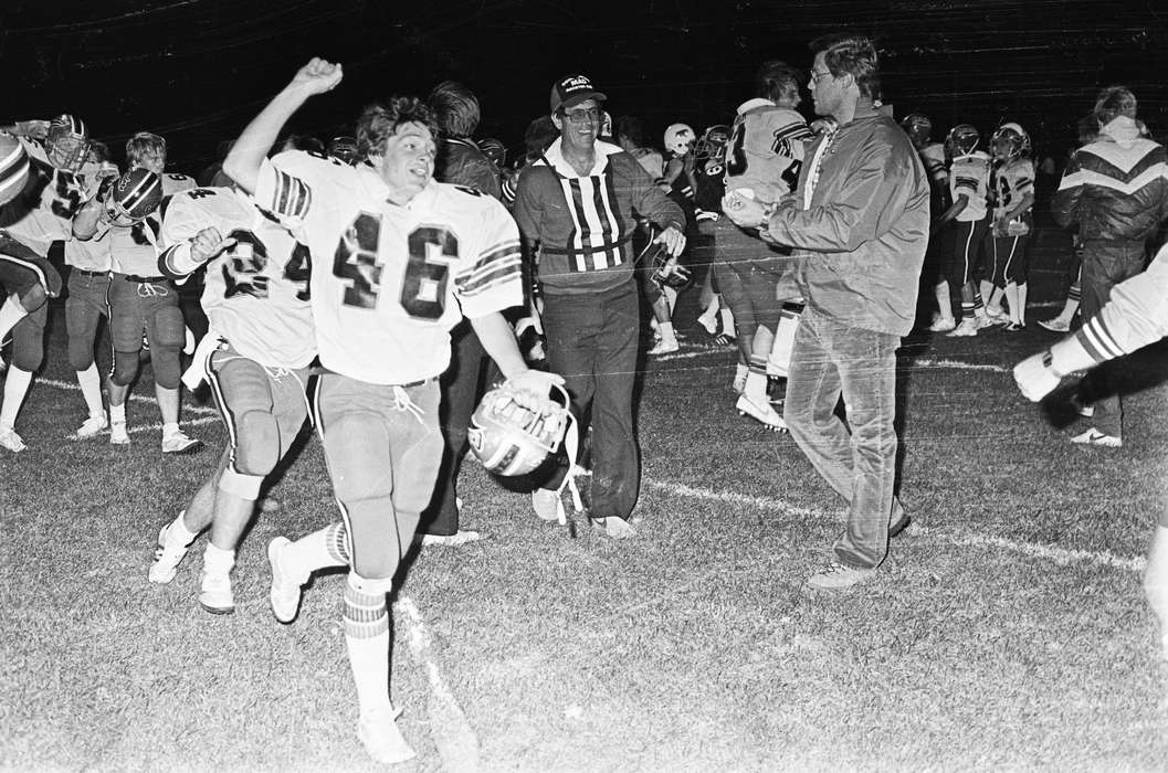 football game, football, Coon Rapids Enterprise, Coon Rapids, Iowa, helmet, football player, uniform, Sports, historic, United States, boy, ia, history, Photos, IA, football team